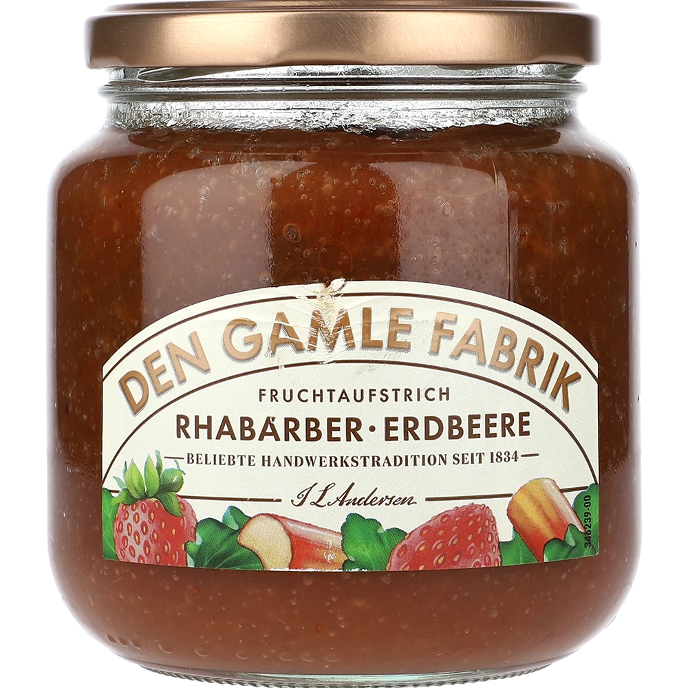 Den Gamle Fabrik Rhabarber & Erdbeere 600G GL