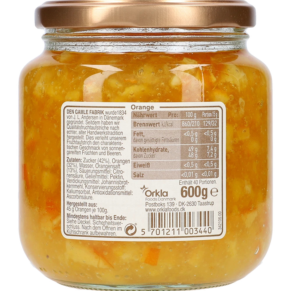 Den Gamle Fabrik Orange 600G GL