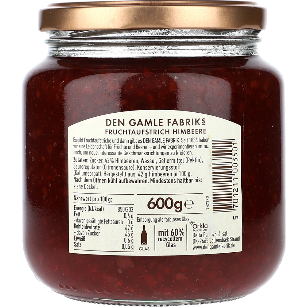 Den Gamle Fabrik Himbeere 600G GL
