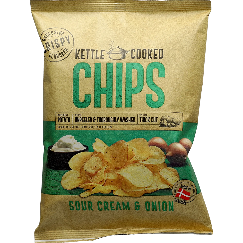 Kettle Chips Sour Cream & Onion 150G BTL