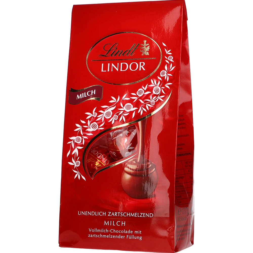 Lindt Lindor Beutel Milch 137G PCK