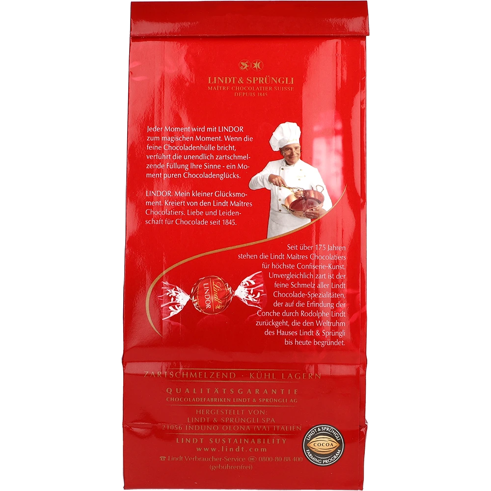Lindt Lindor Beutel Milch 137G PCK