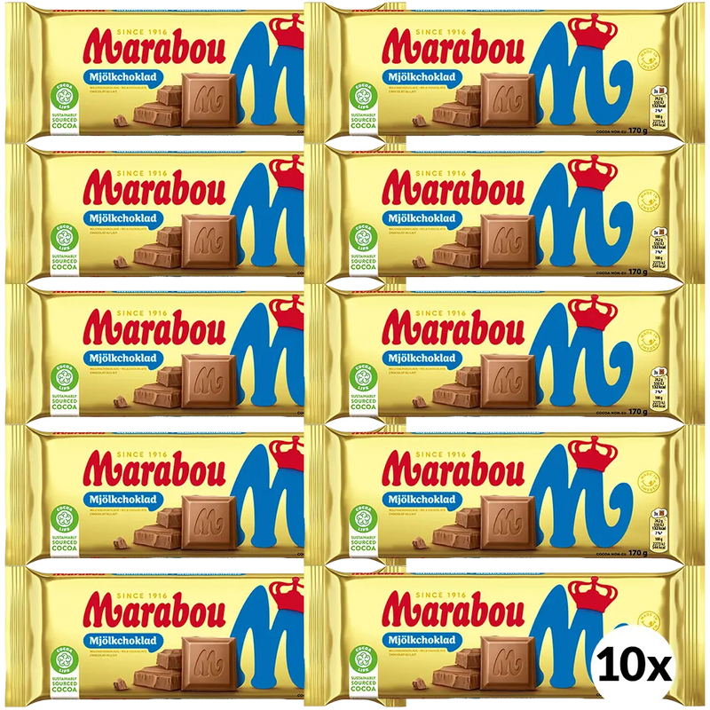Marabou Mjölkchoklad 10x170G TFL