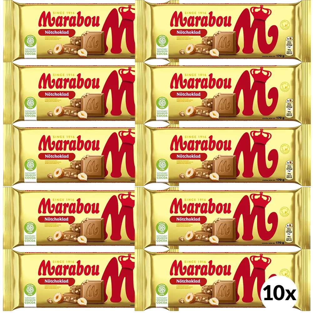 Marabou Nötchoklad 10x170G TFL
