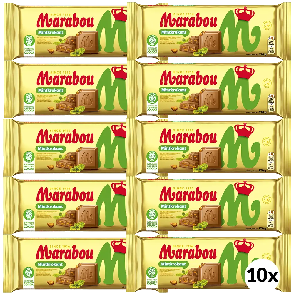 Marabou Mintkrokant 10x170G TFL