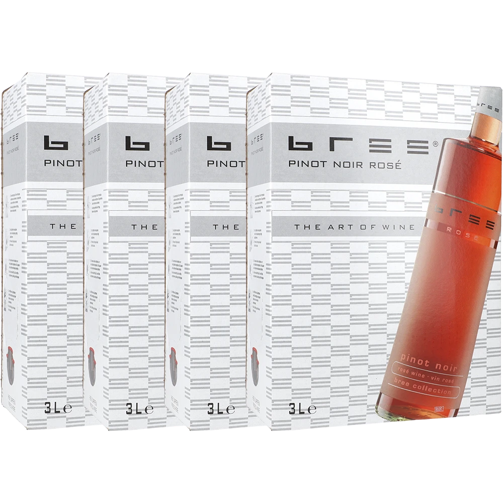 4x BREE Pinot Noir Rosé 11% 3L BIB