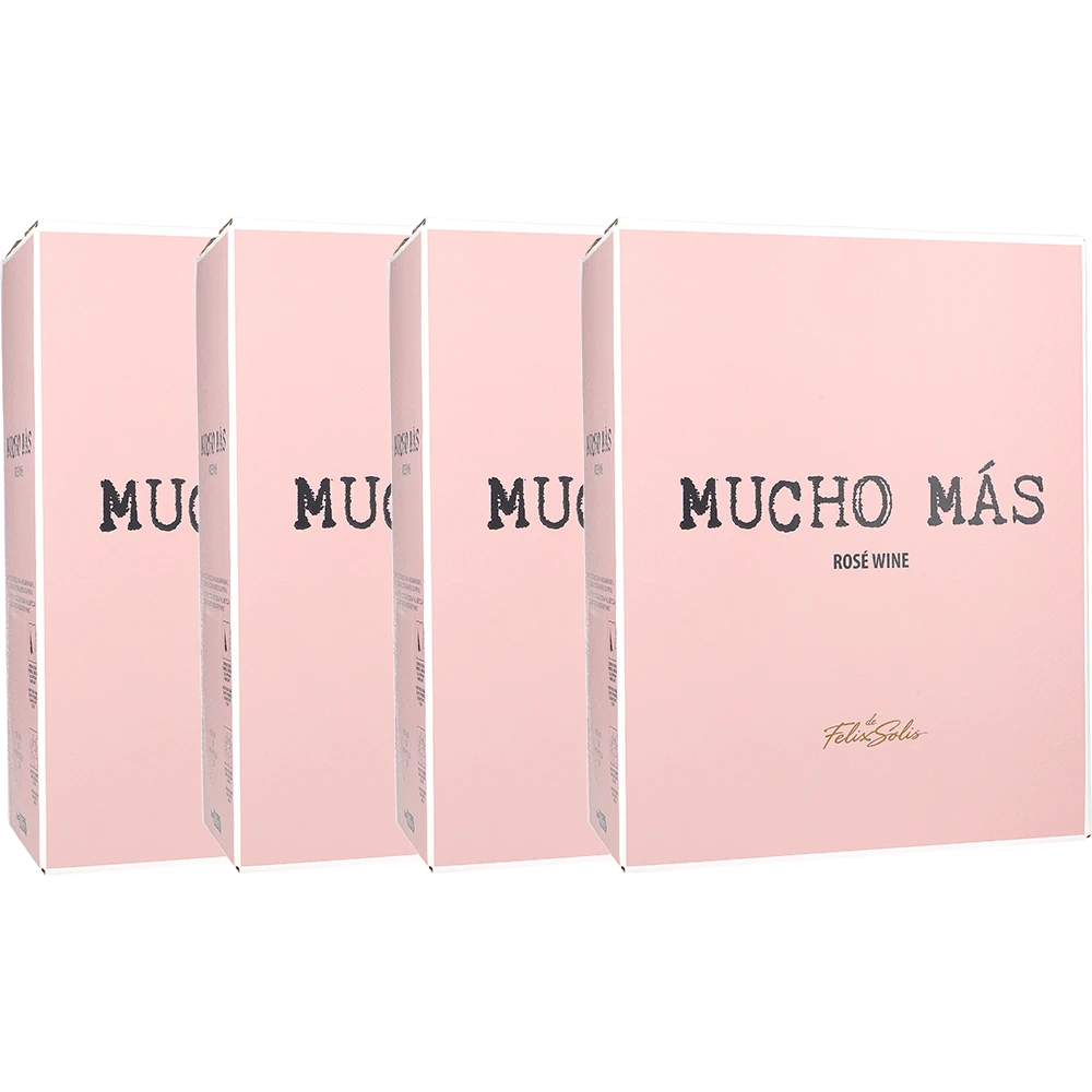 4x Mucho Más Rosé 13% 3L BIB