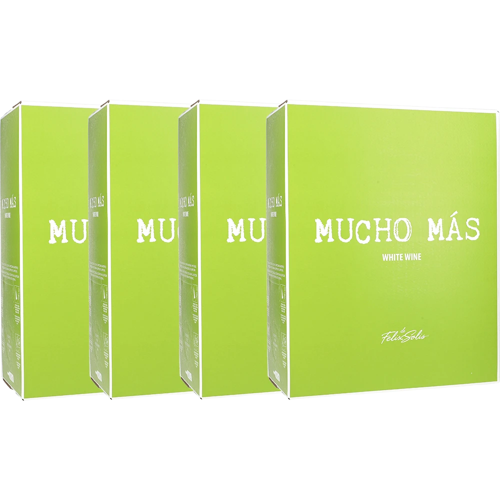 4x Mucho Más Weiß 14% 3L BIB