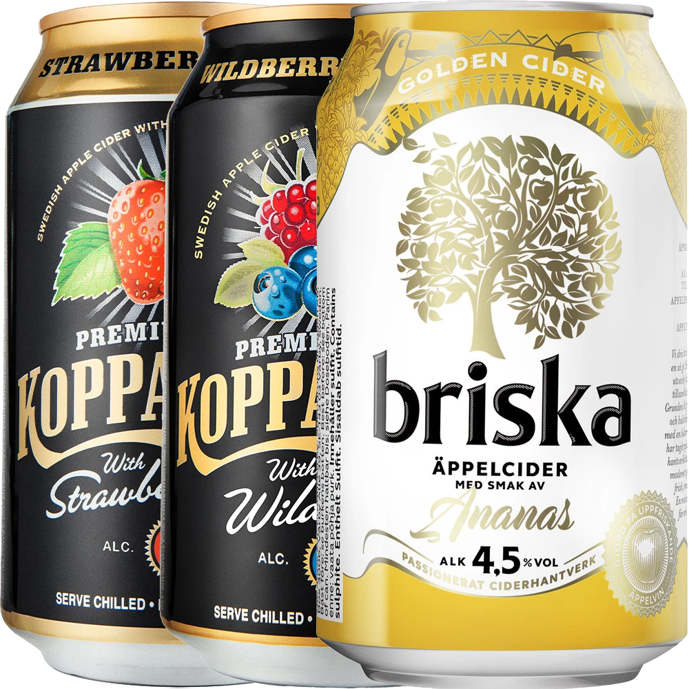 Kopparberg / Briska MIX TRAY 24x 0,33L DS zzgl. DPG Pfand