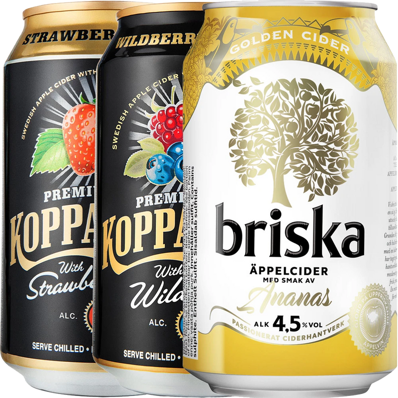 Kopparberg / Briska MIX TRAY 24x 0,33L DS zzgl. DPG Pfand