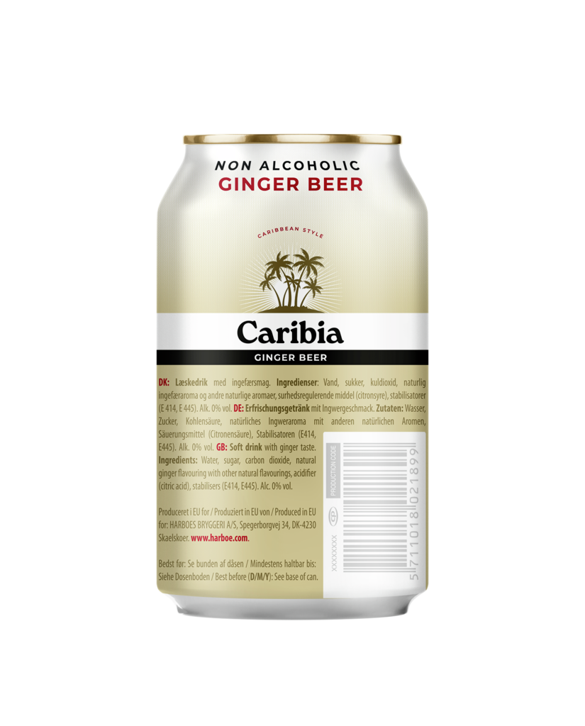 Caribia Ginger Taste TRAY 24x 0,33L DS zzgl. DPG Pfand