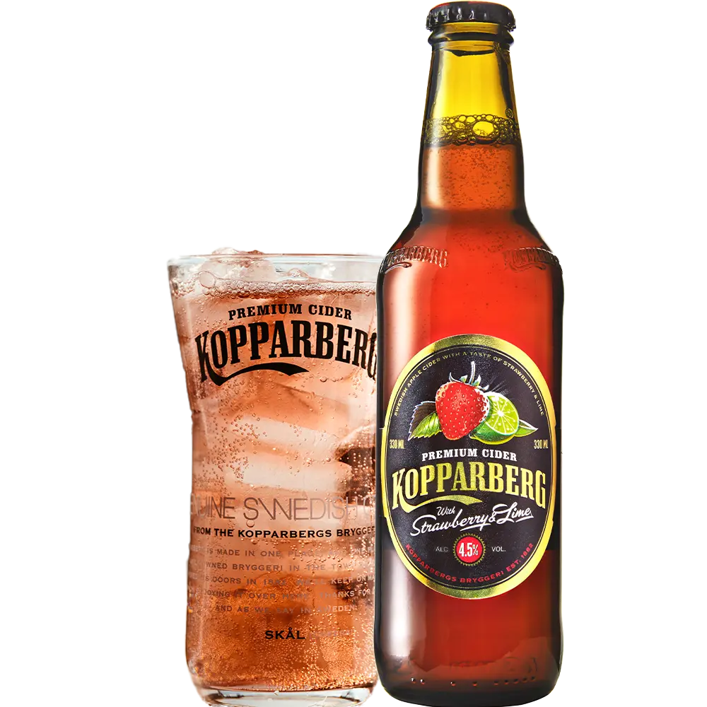 Kopparberg Strawberry-Lime 4,5% KARTON 24 0,33L FL – MHD 15.07.2025