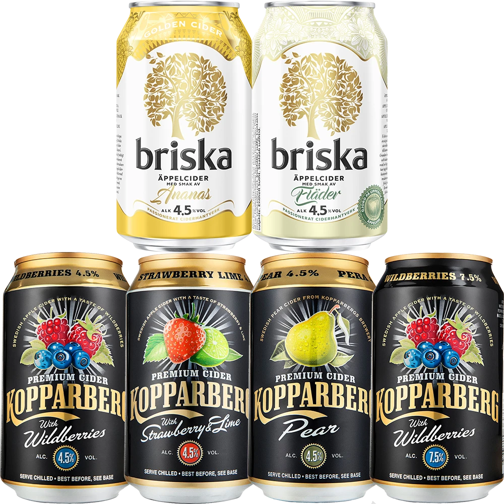 Kopparberg / Briska MIX 24x0,33L Dose zzgl. DPG Pfand