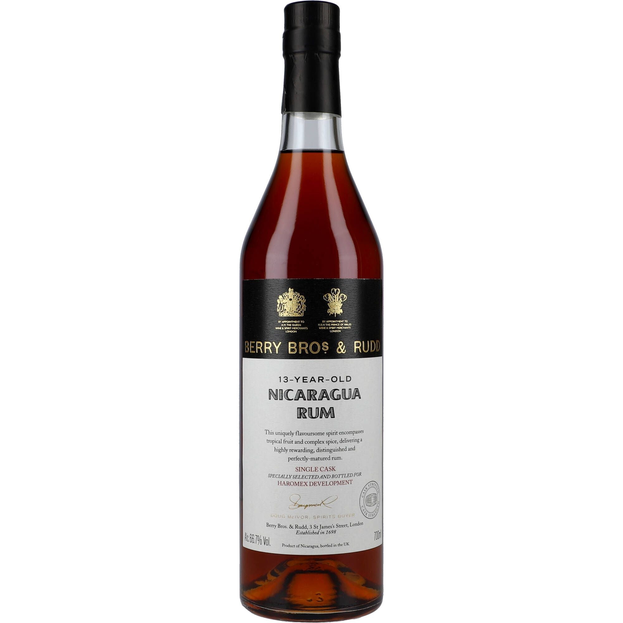 Berry Bros & Rudd Nicaraguan Single Cask Rum Cask Strength 13YO 66,7% 0,7L - AllSpirits