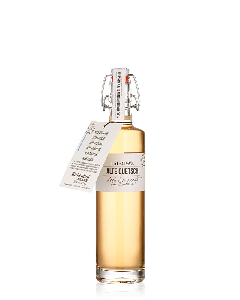 BIRKENHOF Brennerei Alte Quetsch feine holzfassgereifte Spirituose 0,5l Bügelflasche 40% vol. - AllSpirits
