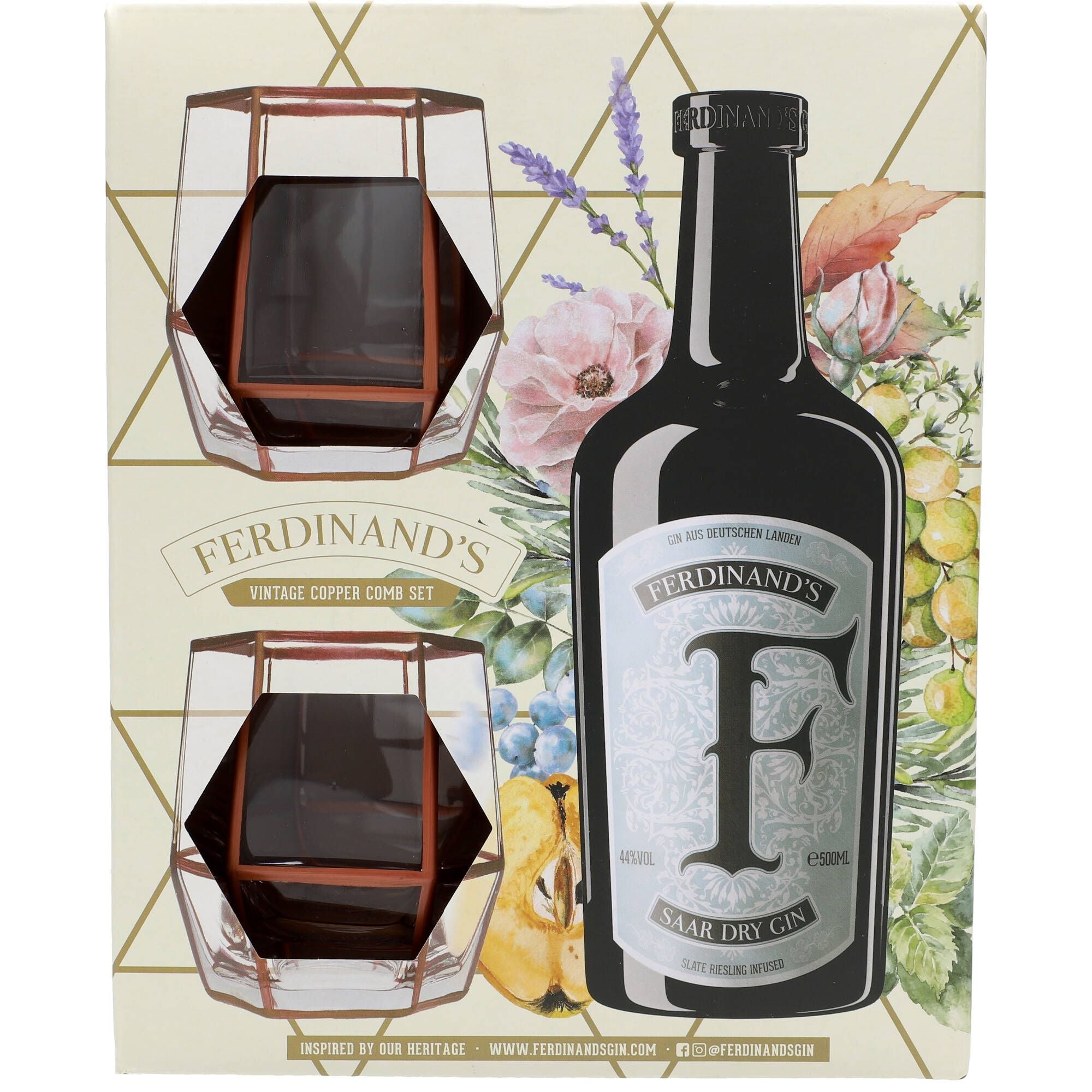 Ferdinand's Copper Comb Set 0,5l 44% - AllSpirits