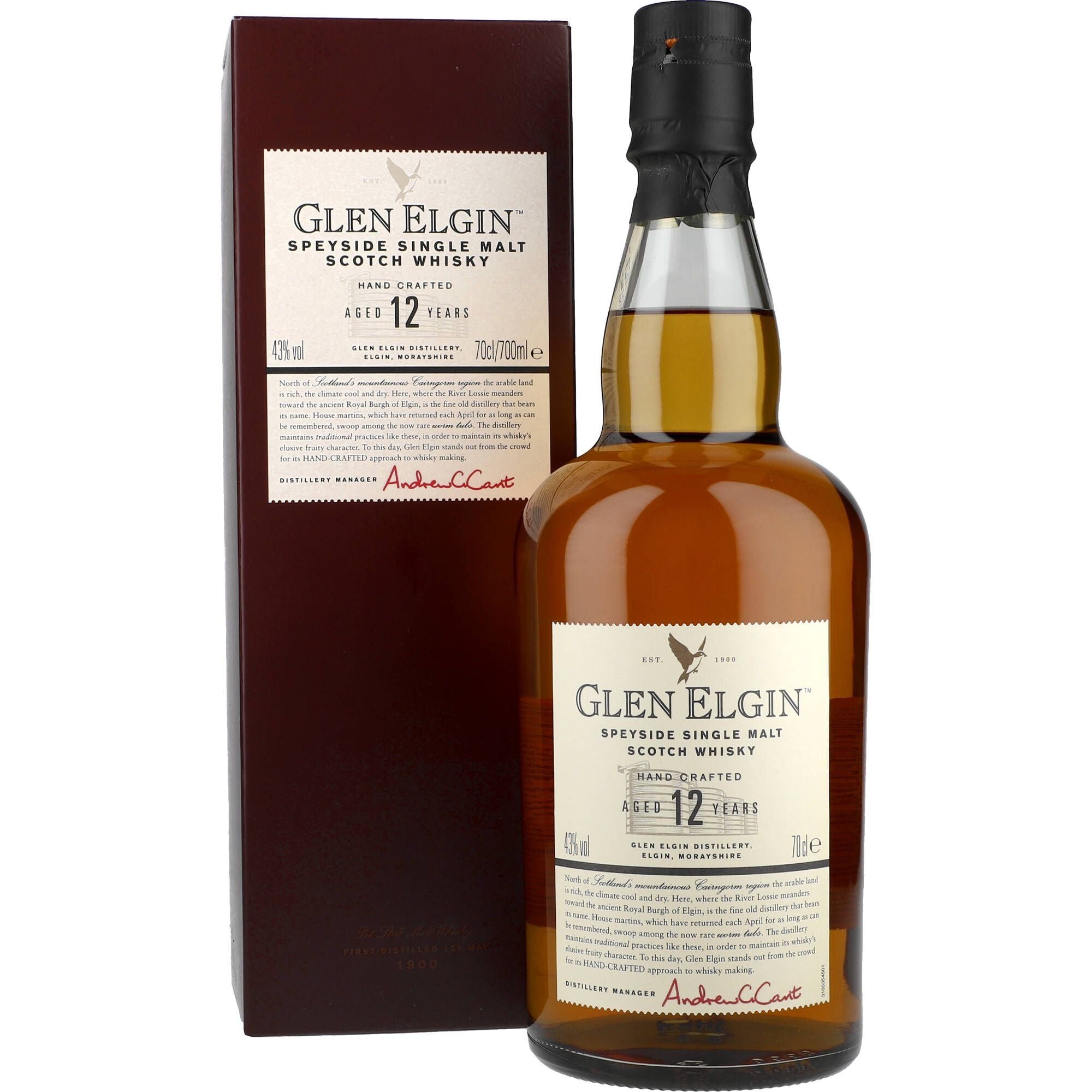 Glen Elgin Whisky 12 Y 43% 0,7L - AllSpirits
