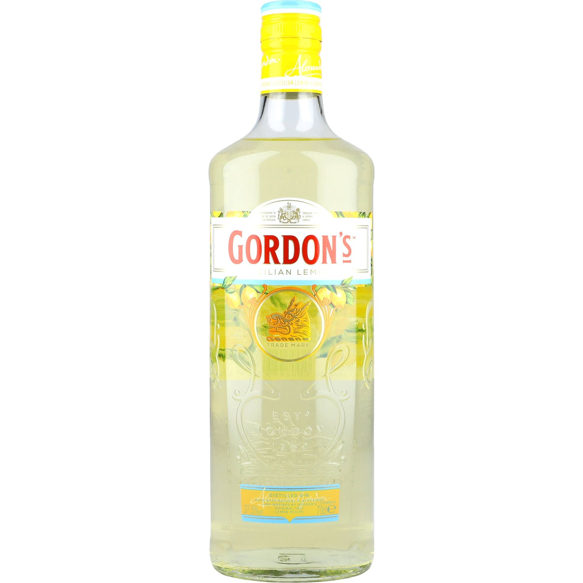 Gordon's Sicilian Lemon Gin 37.5% 0,7 ltr. - AllSpirits