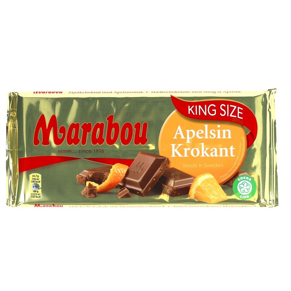 Marabou Apelsin Krokant 250g - AllSpirits