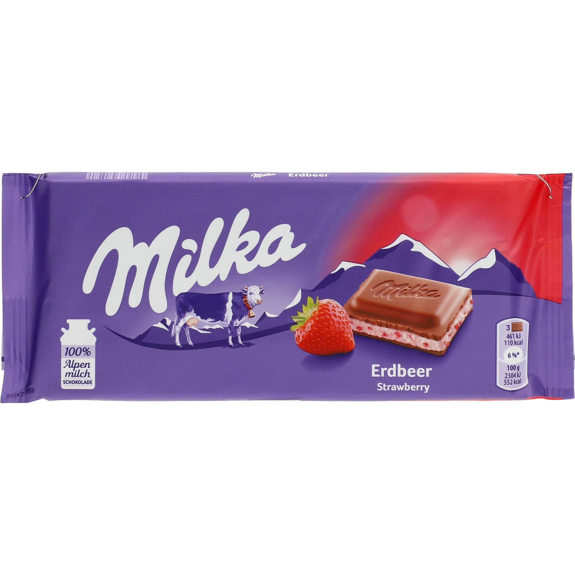 Milka Erdbeer 100g - AllSpirits
