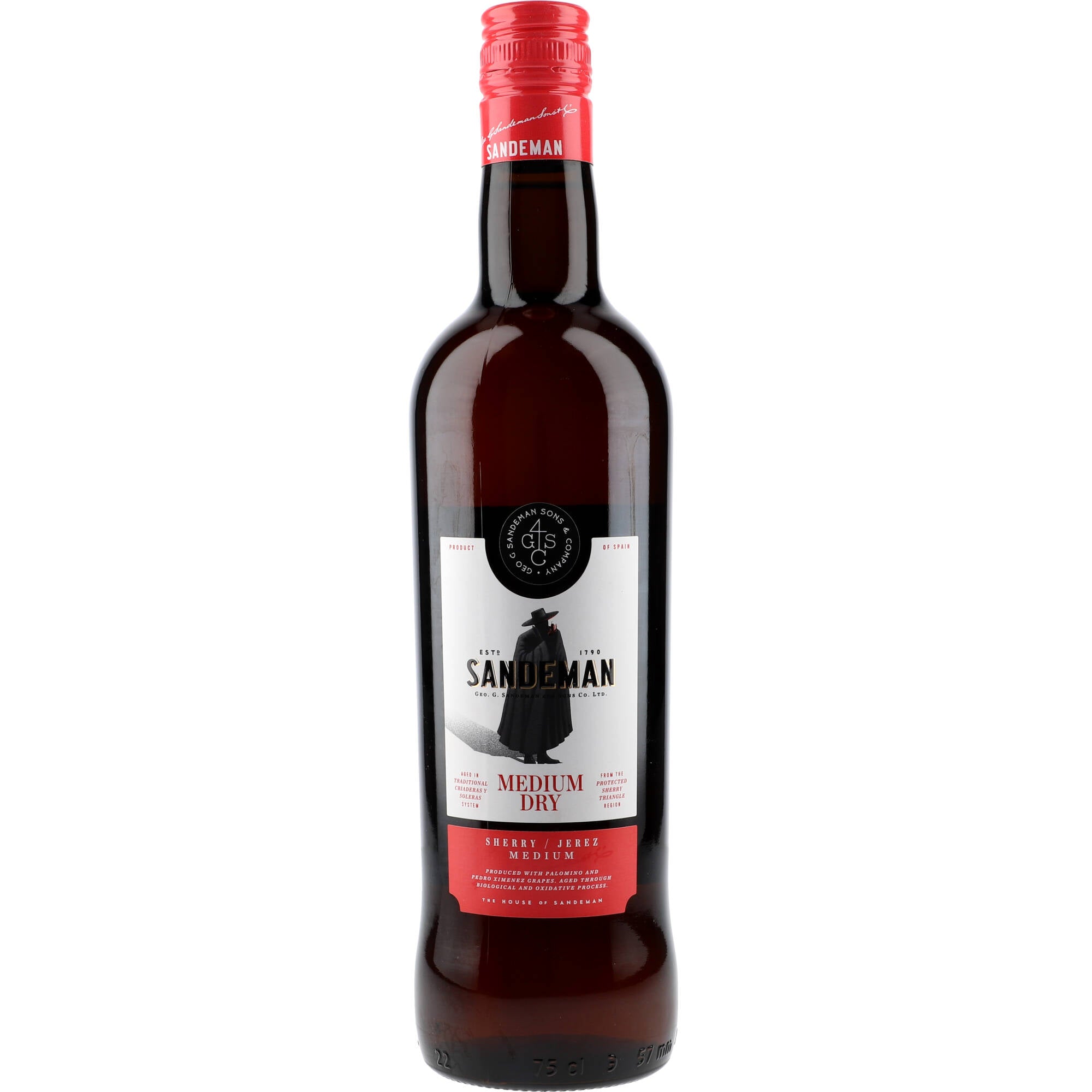 Sandeman Sherry Medium Dry 15% 0,75 ltr. - AllSpirits